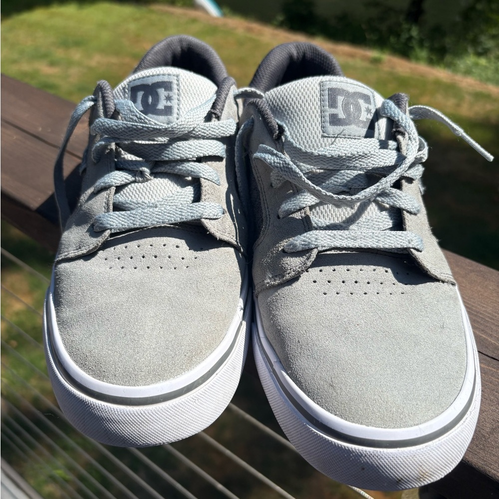 DC Light Gray Skate Sneakers